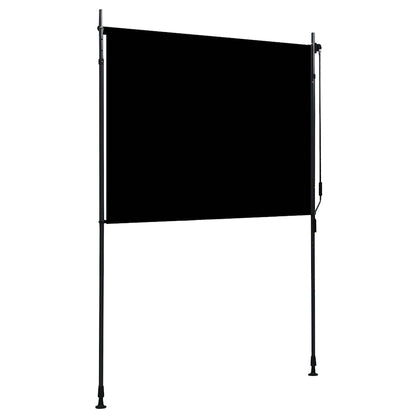 vidaXL Roller Blind | Anthracite | Fabric with PA coating, Steel, Aluminium