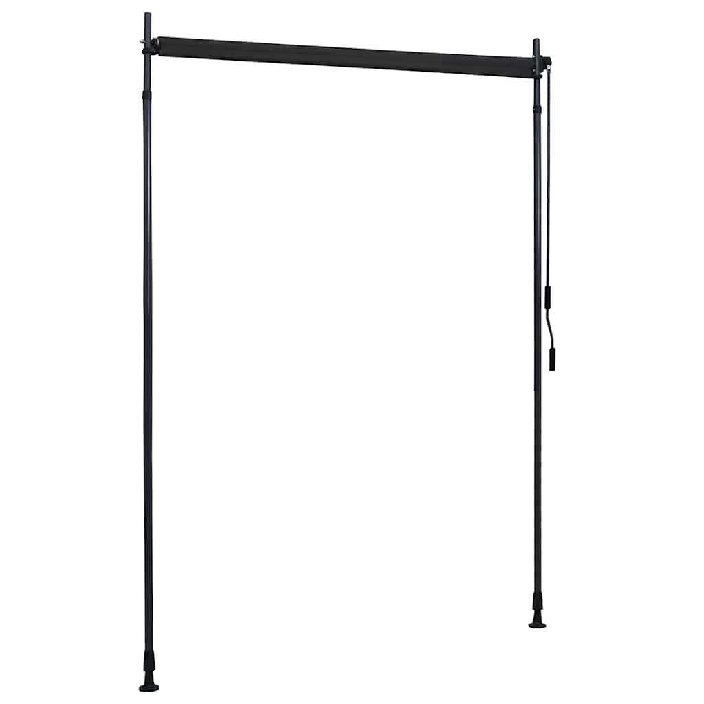 vidaXL Roller Blind | Anthracite | Fabric with PA coating, Steel, Aluminium