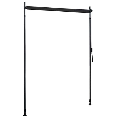 vidaXL Roller Blind | Anthracite | Fabric with PA coating, Steel, Aluminium