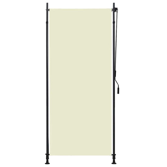 vidaXL Roller Blind | Cream | Polyester with PA coating, steel, aluminium