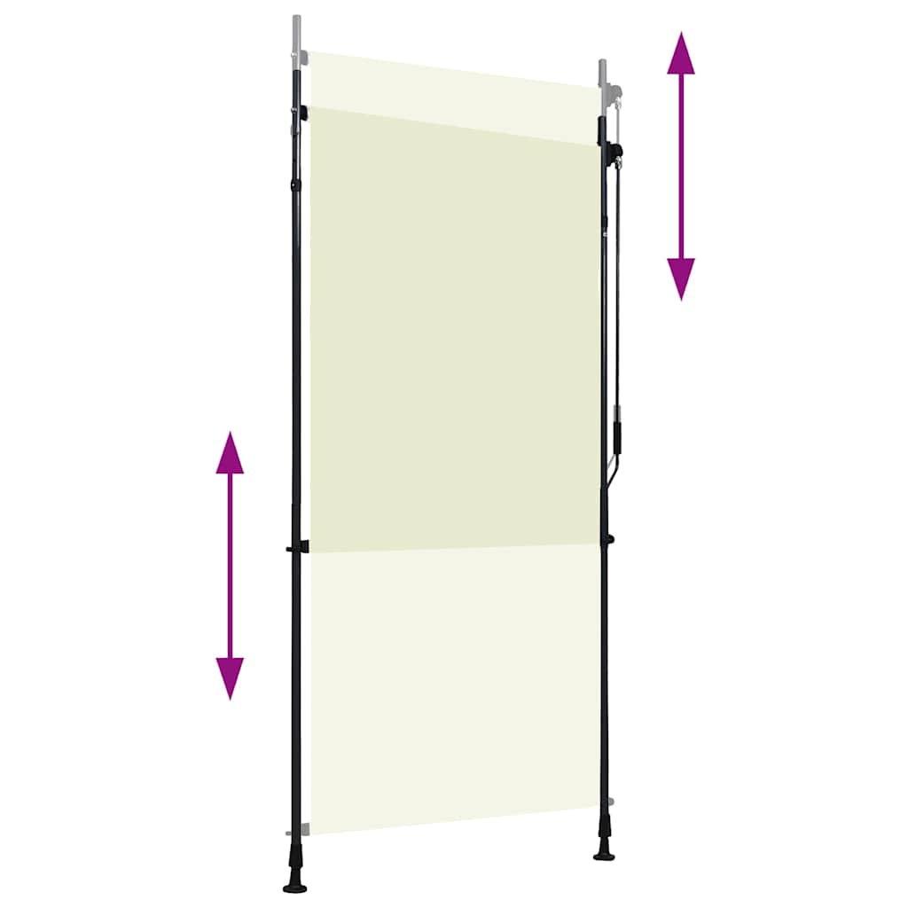 vidaXL Outdoor Roller Blind 100x270 cm Cream