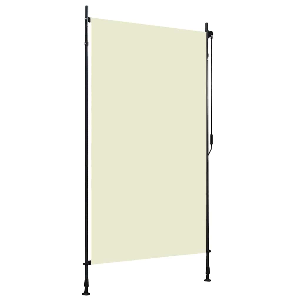 vidaXL Roller Blind | Cream | Polyester with PA coating, steel, aluminium