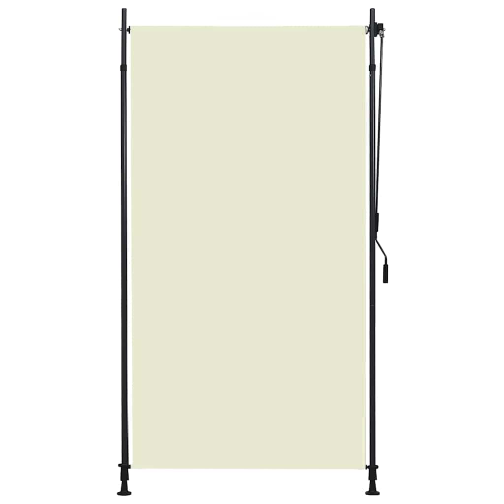 vidaXL Roller Blind | Cream | Polyester with PA coating, steel, aluminium