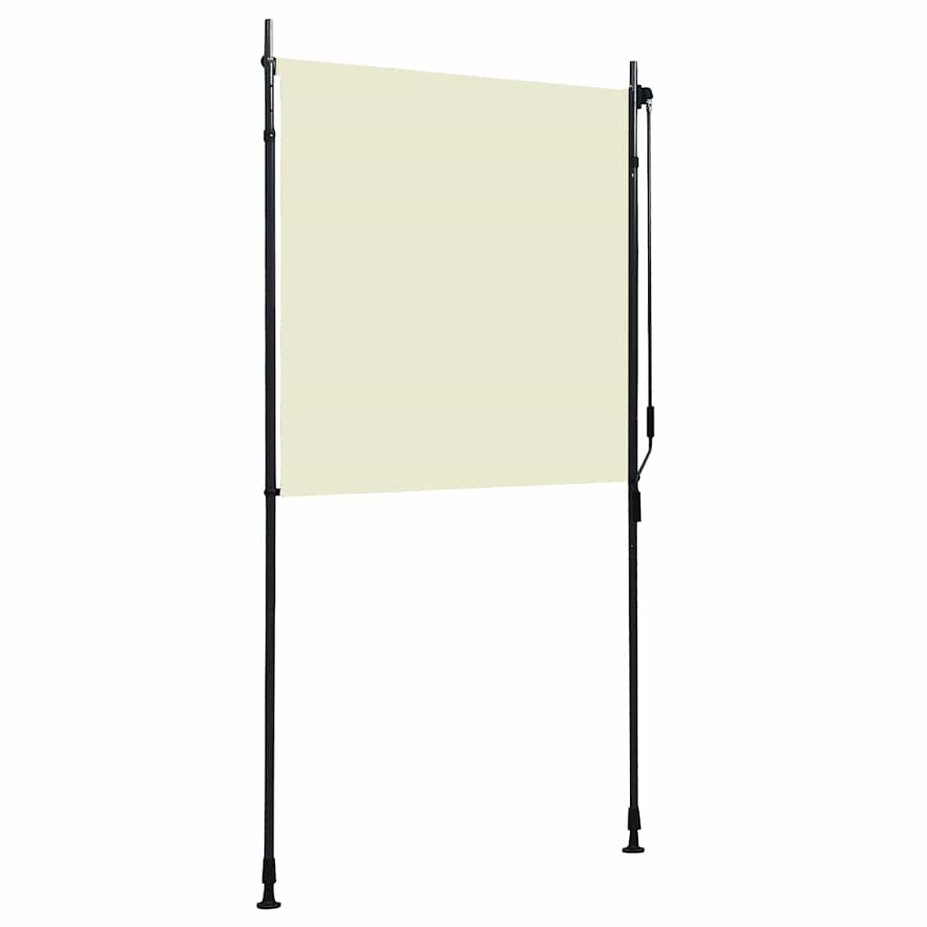 vidaXL Roller Blind | Cream | Polyester with PA coating, steel, aluminium