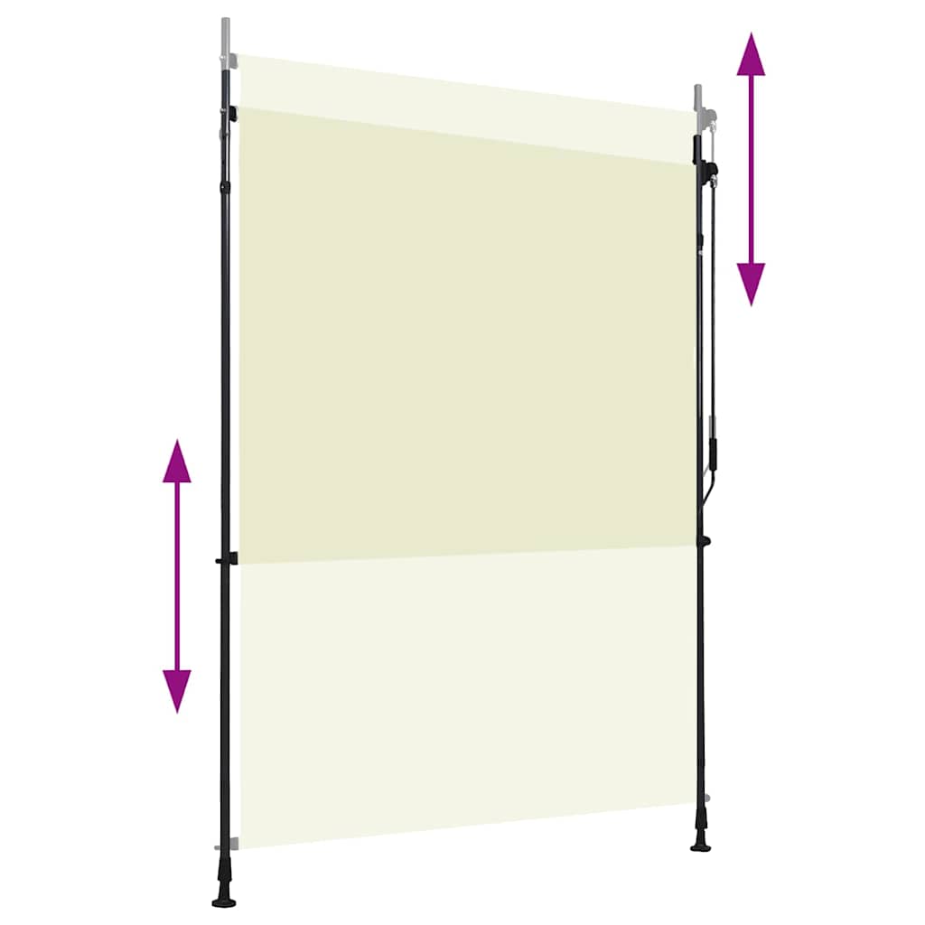 vidaXL Outdoor Roller Blind 150x270 cm Cream