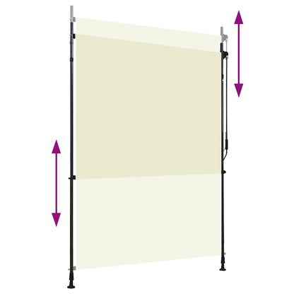vidaXL Outdoor Roller Blind 150x270 cm Cream