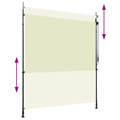 vidaXL Outdoor Roller Blind 200x270 cm Cream