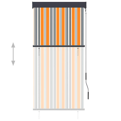 vidaXL Outdoor Roller Blind 80x250 cm Yellow and Blue