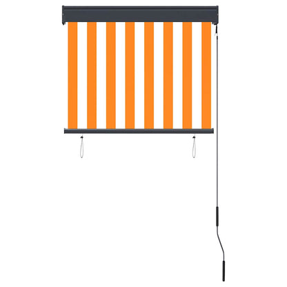 vidaXL Outdoor Roller Blind 80x250 cm White and Orange