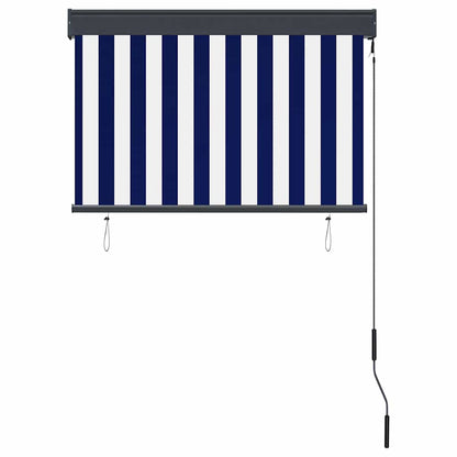 vidaXL Outdoor Roller Blind 100x250 cm Blue and White