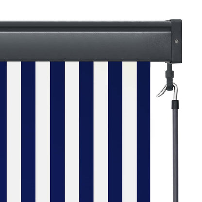 vidaXL Outdoor Roller Blind 100x250 cm Blue and White