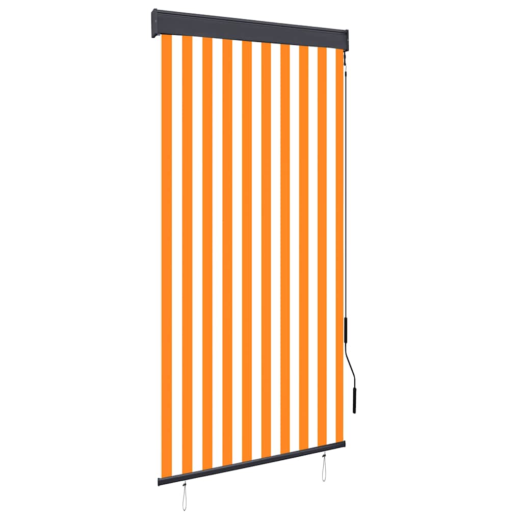 vidaXL Outdoor Roller Blind 100x250 cm White and Orange
