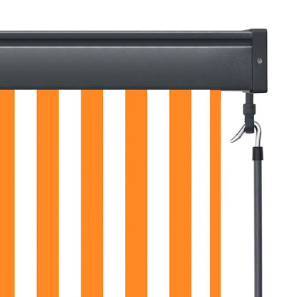 vidaXL Outdoor Roller Blind 100x250 cm White and Orange