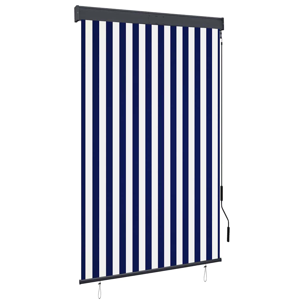 vidaXL Outdoor Roller Blind 120x250 cm Blue and White