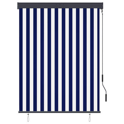 vidaXL Outdoor Roller Blind 120x250 cm Blue and White