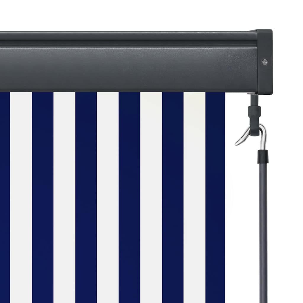 vidaXL Outdoor Roller Blind 120x250 cm Blue and White