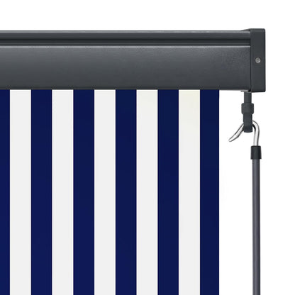 vidaXL Outdoor Roller Blind 120x250 cm Blue and White