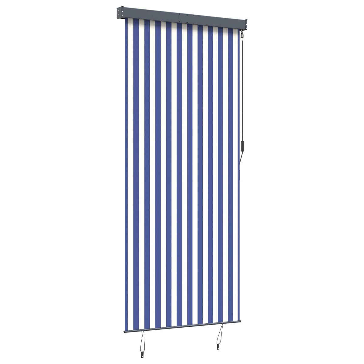 145961 vidaXL Outdoor Roller Blind 120x250 cm Blue and White