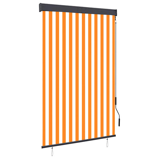 vidaXL Outdoor Roller Blind 120x250 cm White and Orange