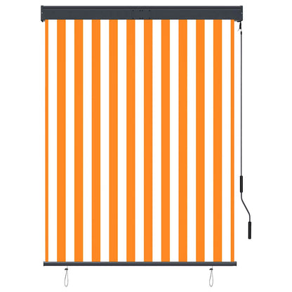 vidaXL Outdoor Roller Blind 120x250 cm White and Orange