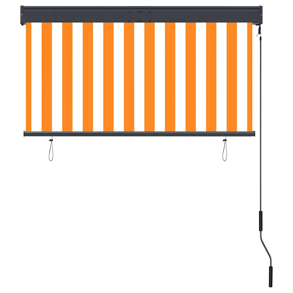 vidaXL Outdoor Roller Blind 120x250 cm White and Orange