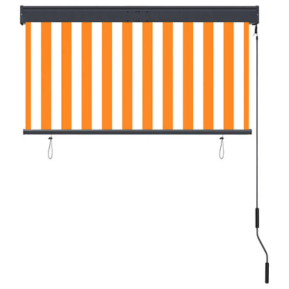 vidaXL Outdoor Roller Blind 120x250 cm White and Orange