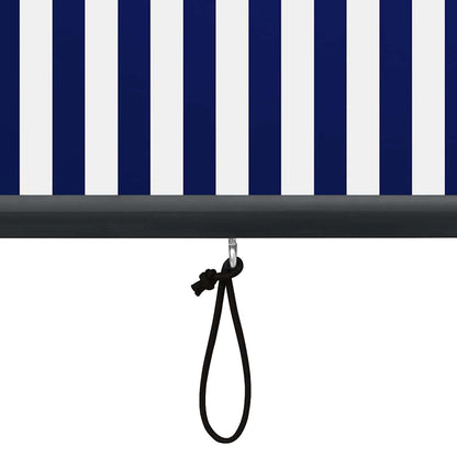 vidaXL Outdoor Roller Blind 140x250 cm Blue and White