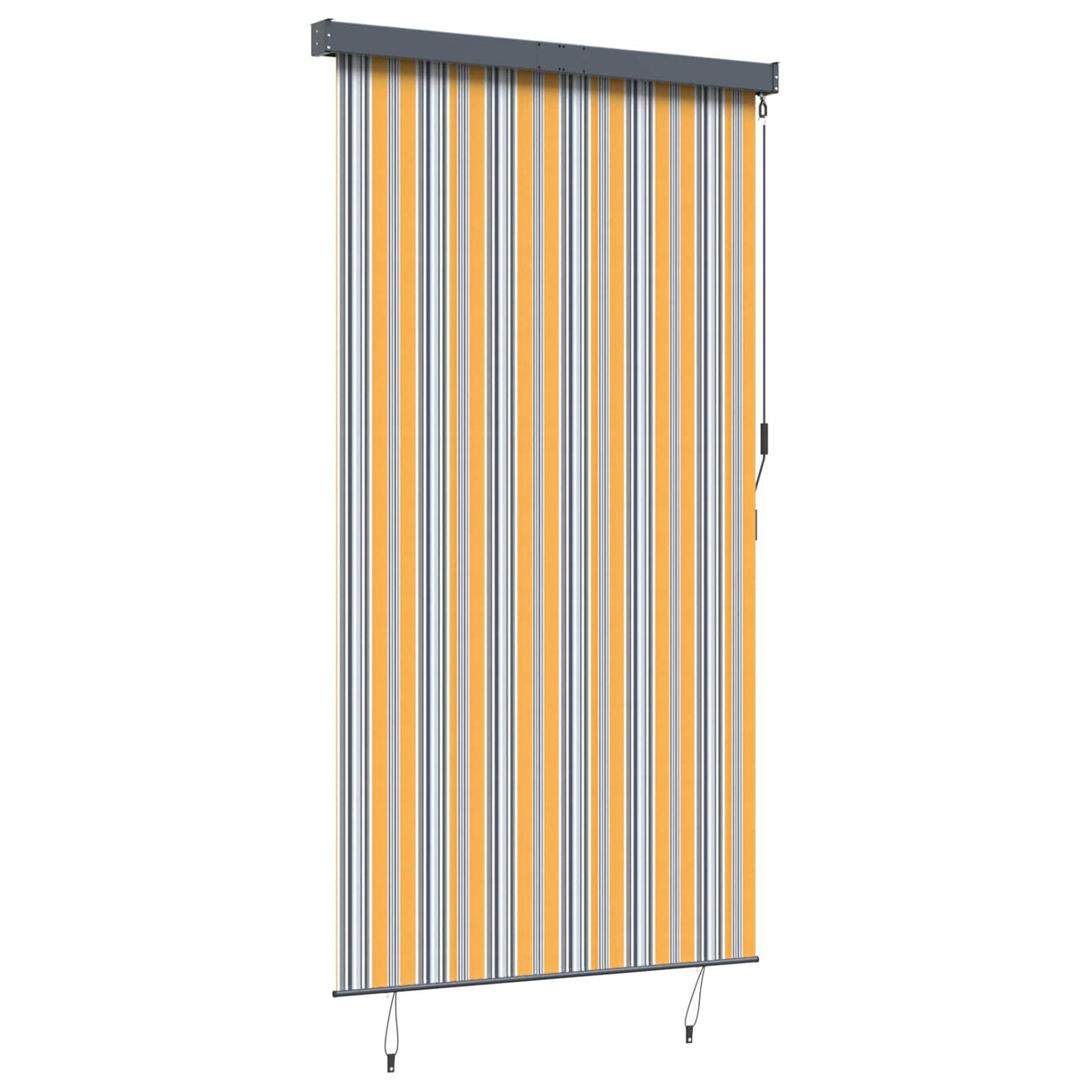 145968 vidaXL Outdoor Roller Blind 140x250 cm Yellow and Blue
