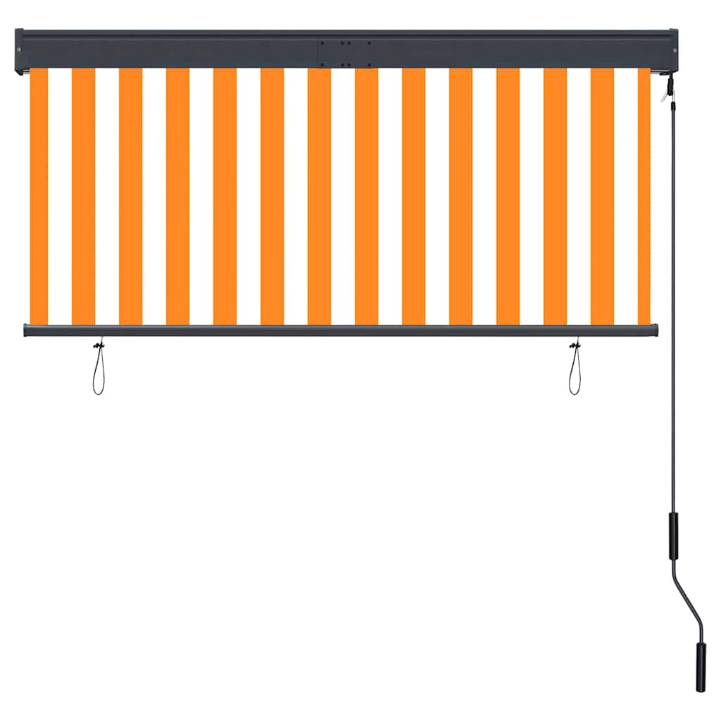 vidaXL Outdoor Roller Blind 140x250 cm White and Orange