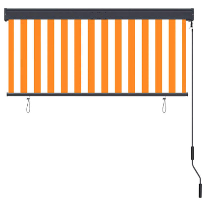 vidaXL Outdoor Roller Blind 140x250 cm White and Orange