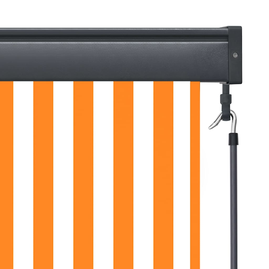 145969 vidaXL Outdoor Roller Blind 140x250 cm White and Orange
