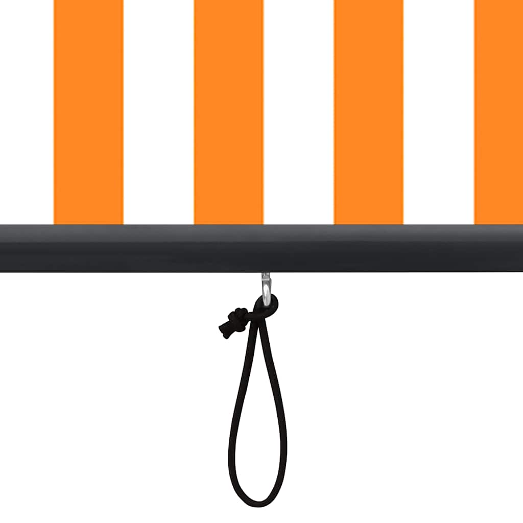 145969 vidaXL Outdoor Roller Blind 140x250 cm White and Orange