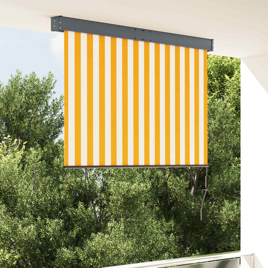 145969 vidaXL Outdoor Roller Blind 140x250 cm White and Orange