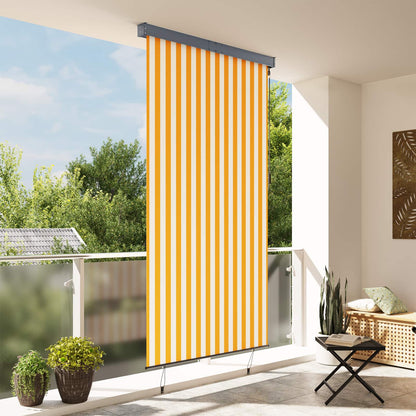 145969 vidaXL Outdoor Roller Blind 140x250 cm White and Orange