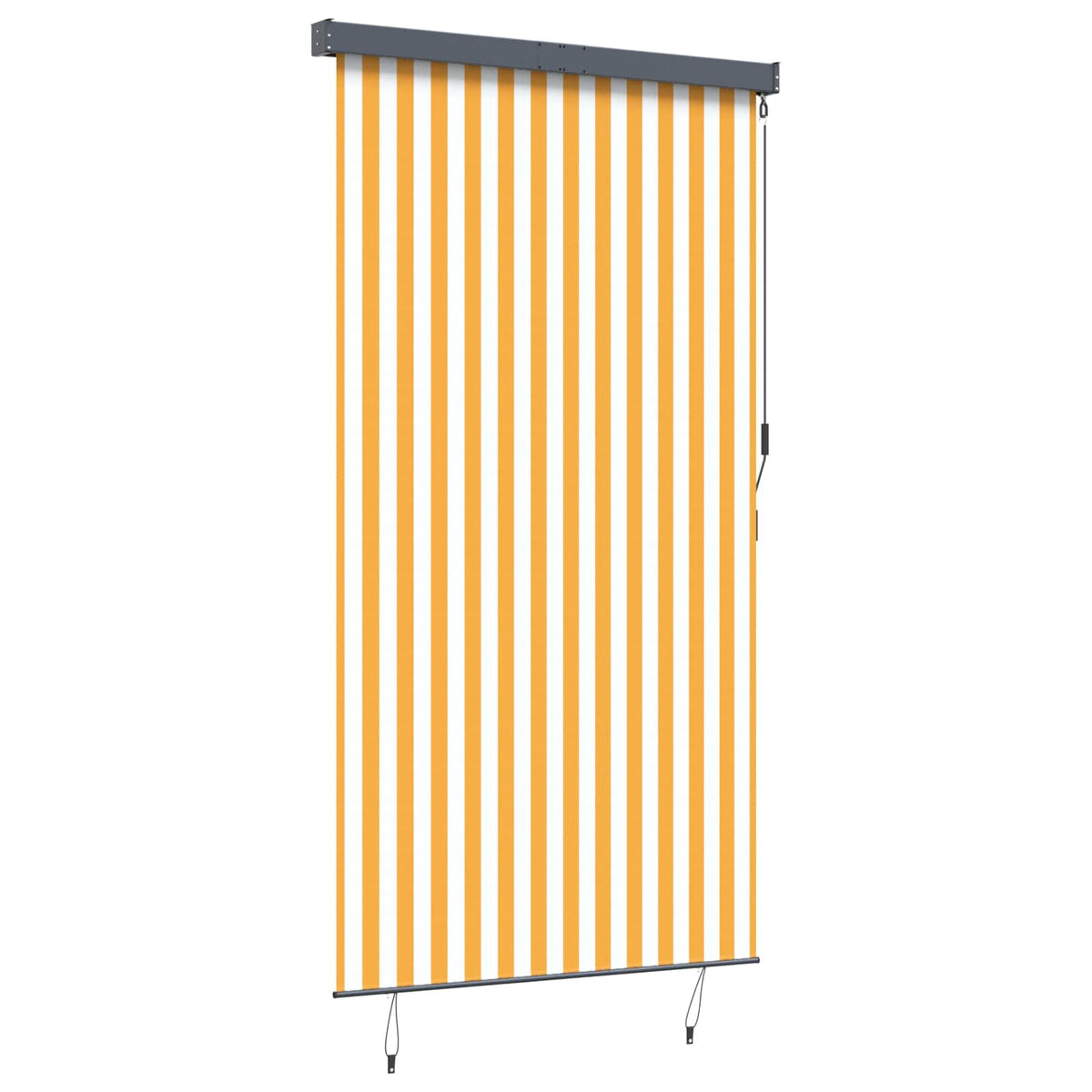 145969 vidaXL Outdoor Roller Blind 140x250 cm White and Orange