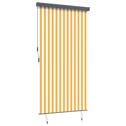 145969 vidaXL Outdoor Roller Blind 140x250 cm White and Orange
