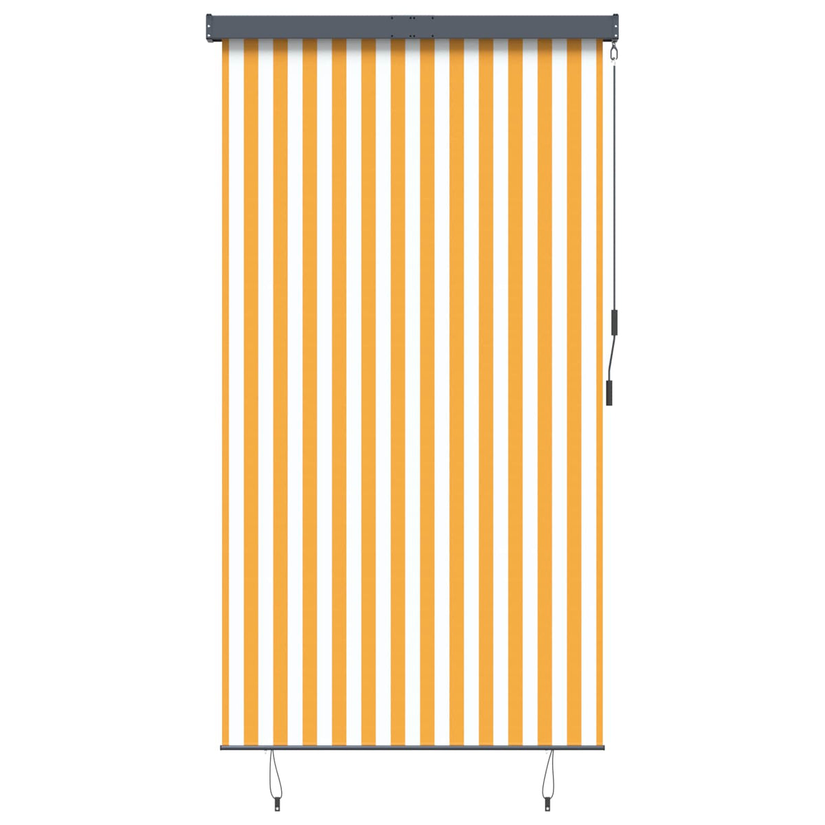 145969 vidaXL Outdoor Roller Blind 140x250 cm White and Orange