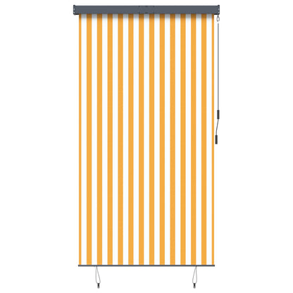 145969 vidaXL Outdoor Roller Blind 140x250 cm White and Orange