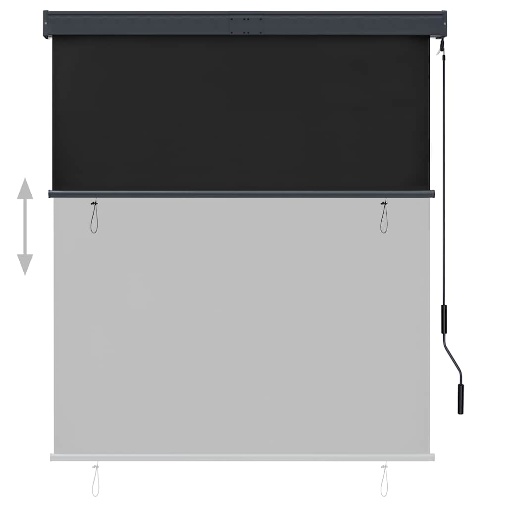 vidaXL Roller Shade | Anthracite | Polyester with PA Coating | 140x250cm