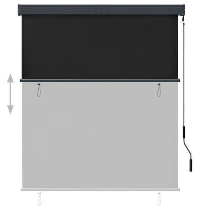 vidaXL Roller Shade | Anthracite | Polyester with PA Coating | 140x250cm