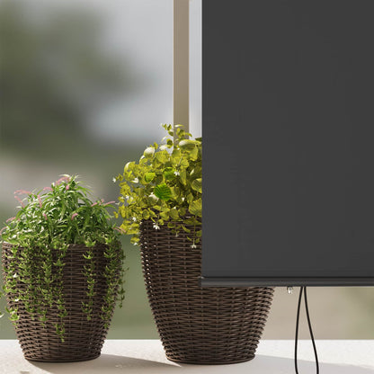145970 vidaXL Outdoor Roller Blind 140x250 cm Anthracite