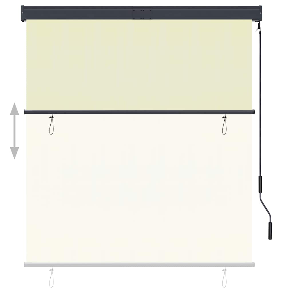 vidaXL Outdoor Roller Blind 140x250 cm Cream
