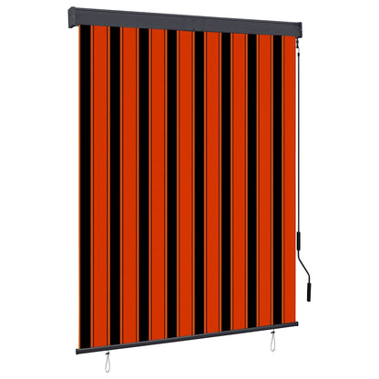 145972 vidaXL Outdoor Roller Blind 140x250 cm Orange and Brown