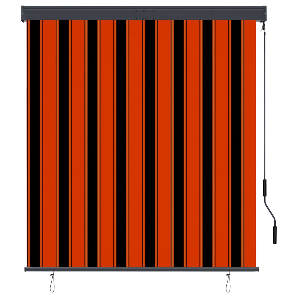145972 vidaXL Outdoor Roller Blind 140x250 cm Orange and Brown