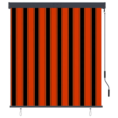 145972 vidaXL Outdoor Roller Blind 140x250 cm Orange and Brown