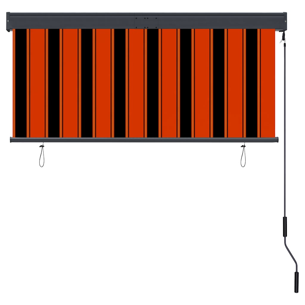 145972 vidaXL Outdoor Roller Blind 140x250 cm Orange and Brown
