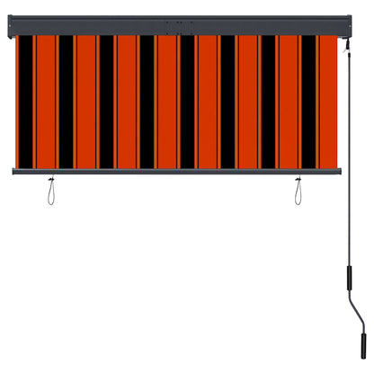 145972 vidaXL Outdoor Roller Blind 140x250 cm Orange and Brown