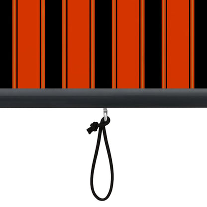 145972 vidaXL Outdoor Roller Blind 140x250 cm Orange and Brown