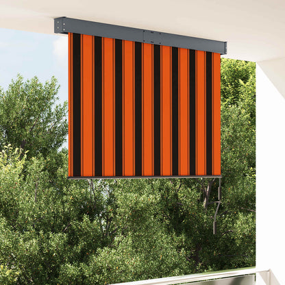 145972 vidaXL Outdoor Roller Blind 140x250 cm Orange and Brown