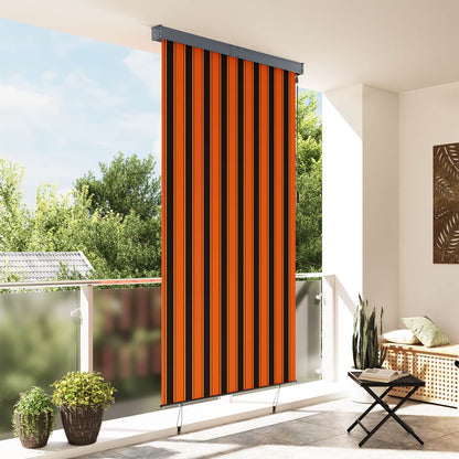 145972 vidaXL Outdoor Roller Blind 140x250 cm Orange and Brown
